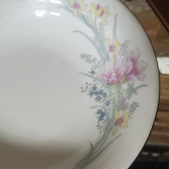 JAM2 Soup Bowl by Jamestown Dinnerware - Pink&Yellow Floral - - Picture 1 of 5